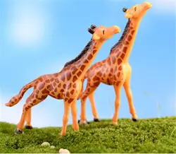 2 шт. животные Африки Жираф фигурки Жираф семья ПВХ Модель Фигурки Коллекция игрушек