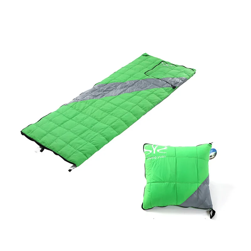 

2018 Outdoor Down Sleeping Bag Ultralight White Duck Down Pillow Type Adult Envelope down Keep Warm Camping Sleeping Bag CK204G
