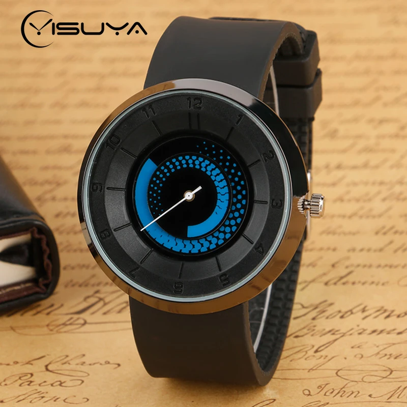Creative Watches Tire Lines Pattern Dial Men Steampunk Fashion Black Analog Quartz Wrist Watch Rubber Strap Student Clock цена Creative Watches Tire Lines Pattern Dial Men Steampunk Fashion Black Analog Quartz Wrist Watch Rubber Strap Student Clock цены онлайн