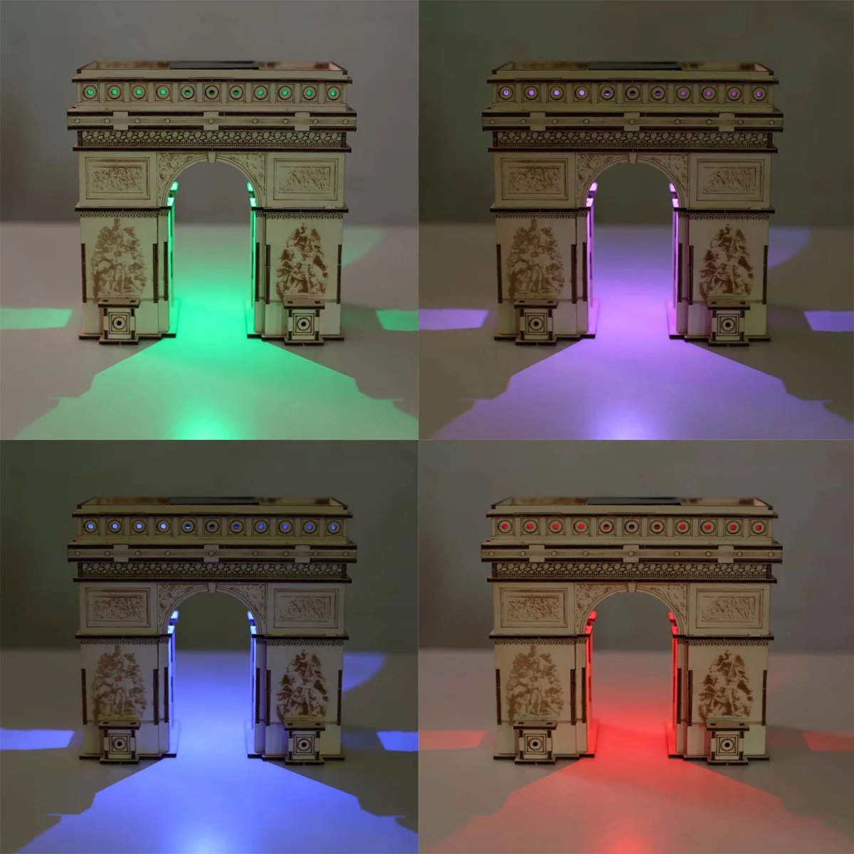 Крутой смешной DIY сборка и цветная картина 3D Деревянный