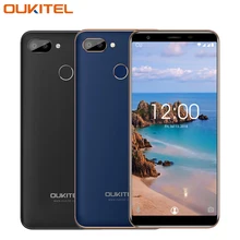 Oukitel C11 Pro 4G Mobile Phone 5.5 inch 3G RAM 16G ROM MTK6739 Quad Core Android 8.1 8MP+2MP 3400mAh Fingerprint Smartphone