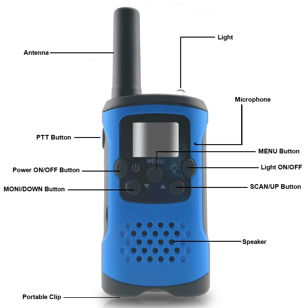 2 Way Радио Мини иди и болтай Walkie Talkie для детей подарок приемник Hf Радио 0,5 W PMR446 FRS/GMRS 8/22CH VOX PTT фонарик ЖК-дисплей дисплей для детей