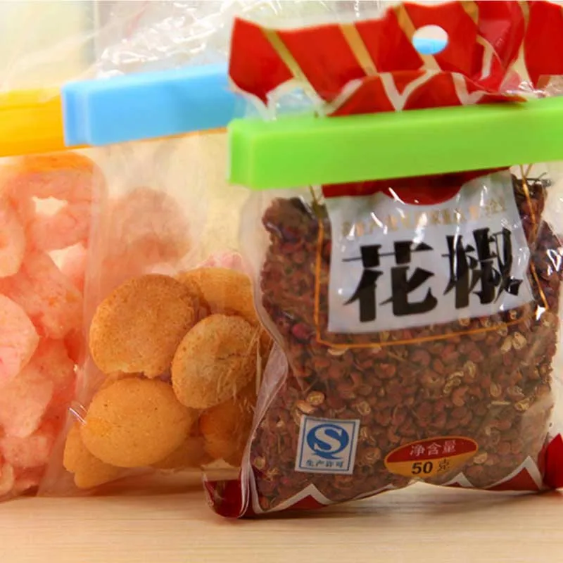 5 шт. герметичный зажим для хранения продуктов Переносной большой пластиковый