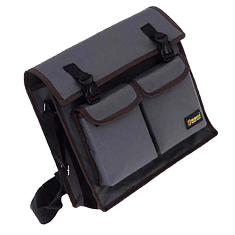 Многофункциональная сумка на одно плечо, оборудование, электрик, инструментарий, сумка для инструментов, водонепроницаемая, износостойкая, ткань Оксфорд, сумка для инструментов - Цвет: Grey