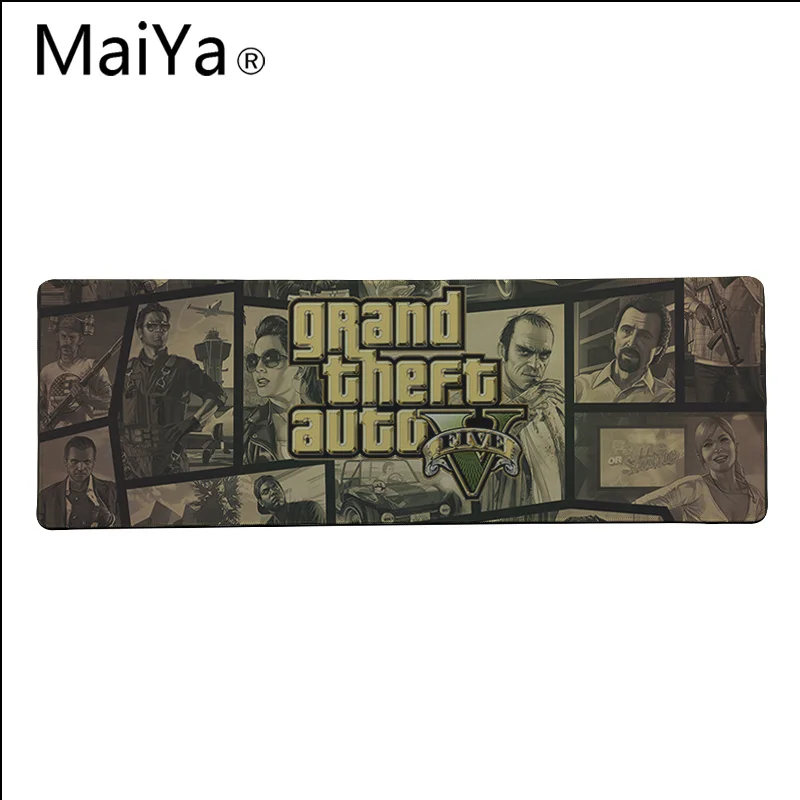 Maiya одежда высшего качества GTAV Grand Theft Авто V красивые коврик для мышки в стиле аниме Большой Мышь Pad клавиатуры коврики - Цвет: Lock Edge 30x80cm
