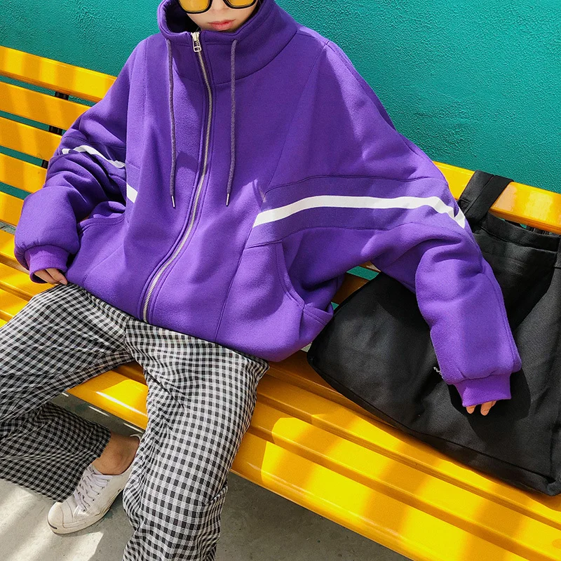 

Fashion Casual Men's Hoodie Spring And Autumn New M-2XL Solid Color Loose Top Jacket Tricolor Personality Youth Popular