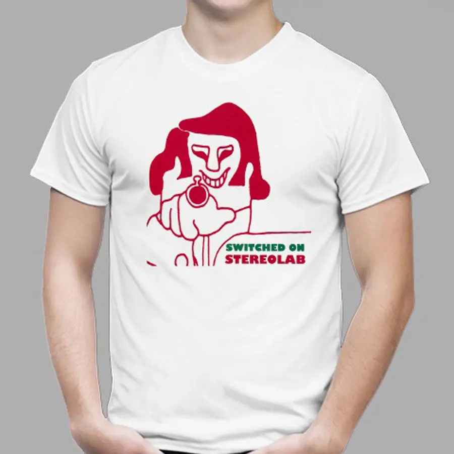 

New Stereolab *Switched On Rock Band Men's White T-Shirt Size S to 3XLHipster O-Neck Cool Tops