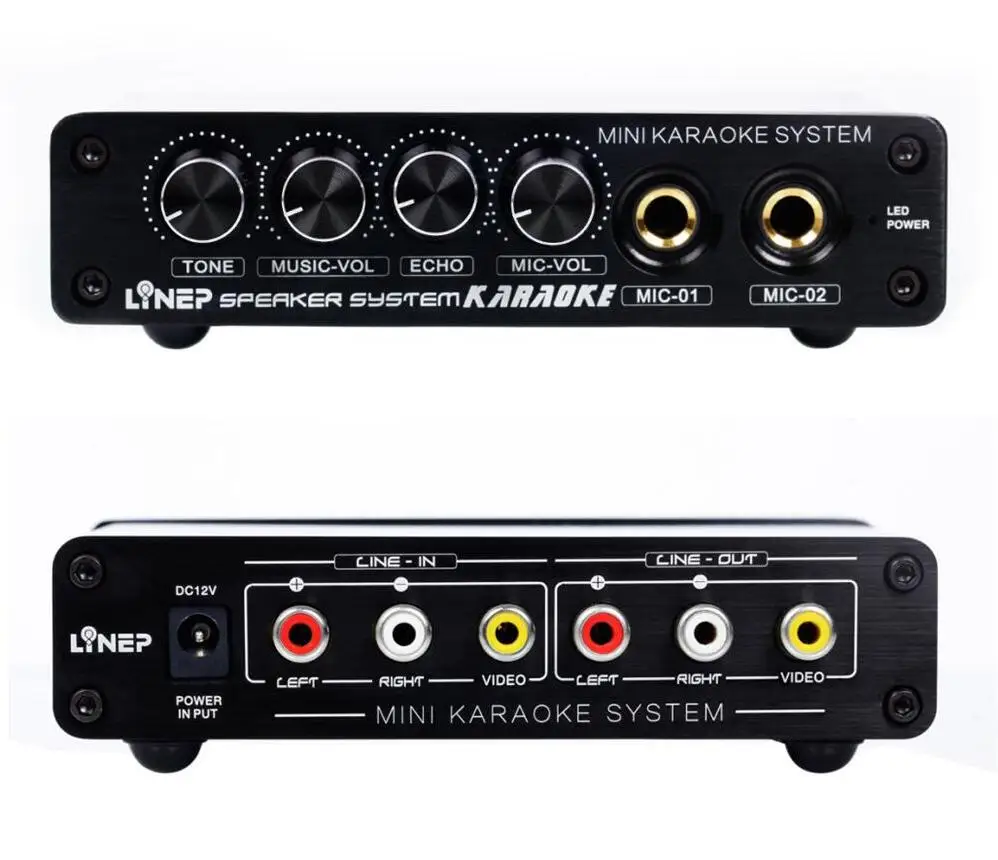 Lastest Nobsound Mini караоке микшер стереосистема Hi Fi предусилитель микрофон домашний