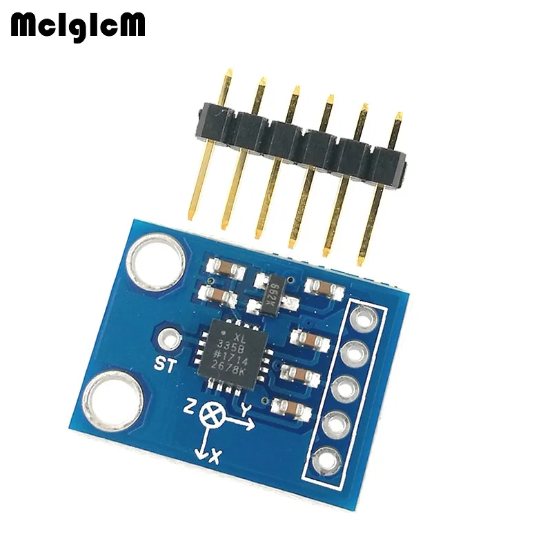 

MCIGICM 1pcs ADXL335 Module 3-axis Analog Output Accelerometer angular transducer 3v-5v With gold needle