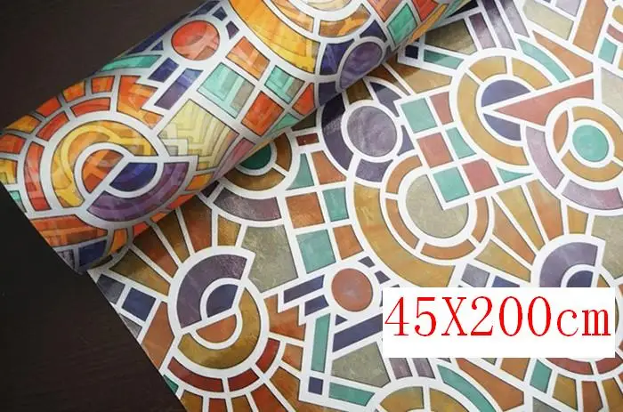 2017 новый 45x200 см Искусства Урожай Статические Римского Стиля Круг Кольцо Съемный