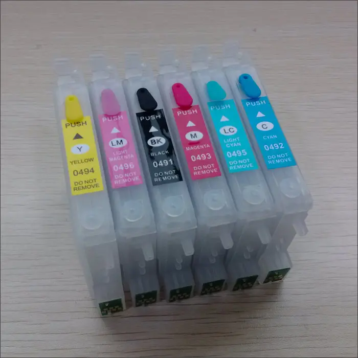 Используйте для принтеров EPSON R210 R230 R310 R350 RX510 RX630 RX650 Вт заправляемые картриджи с