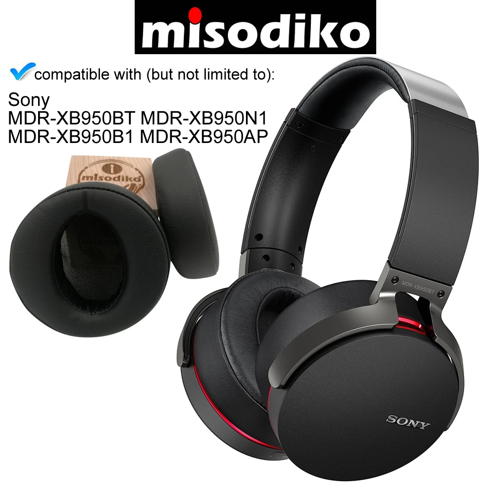 Misodiko сменные амбушюры подушки для sony MDR-XB950BT MDR-XB950N1 XB950AP XB950/H XB950B1 беспроводные наушники