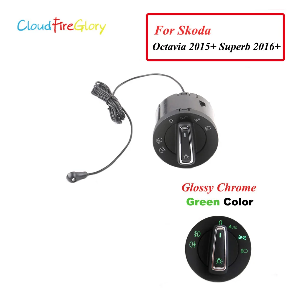 CloudFireGlory для Skoda Octavia 2015 17 Superb 2016 Модифицированная ручка переключателя фар