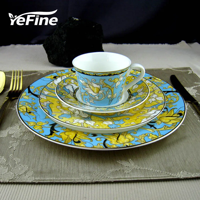 YeFine Ceramics Dinner Plates High Quality Porcelain Dinner Set Royal