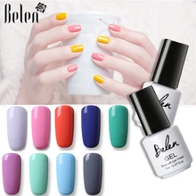 Belen 50 чистых цветов 7 мл Гель-лак художественный маникюр замачивание уф светодиодный стойкий гель лак для ногтей гель лак