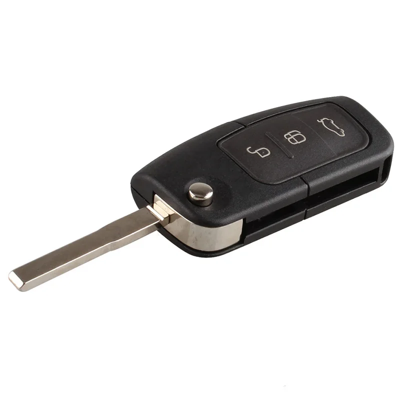 Mayitr 3 Button Replacement Remote Key Flip Remote Key Fob Keyless Entry 4D 63 Chip for
