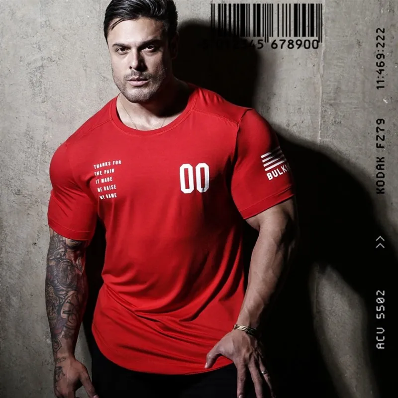 

Hot Quickly Dry Breathable Sport Gym Shirt Men Fitness Tights Top Soccer Jerseys Running T-Shirt Demix Men'S Sportswear Rashgard