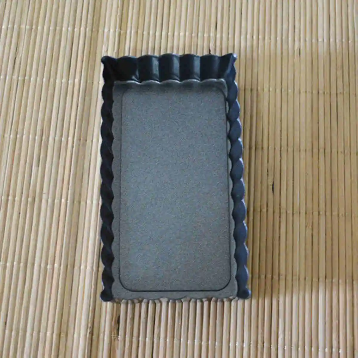 JX-LCLYL Rectangle Fluted Pie Tart Pan Mold Baking Nonstick Removable Bottom Quiche Tool
