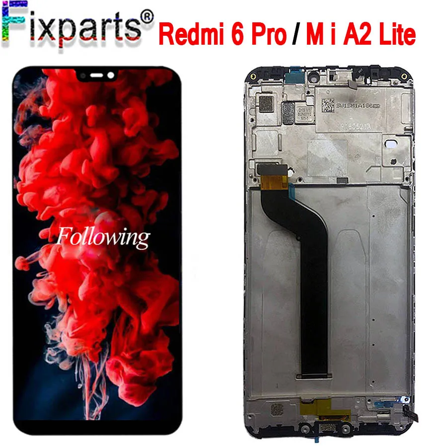 

For Xiaomi Redmi 6 Pro LCD Mi A2 Lite LCD Display and Touch Screen With Frame 5.84" Repair For Xiaomi Redmi 6 Pro LCD+Tools