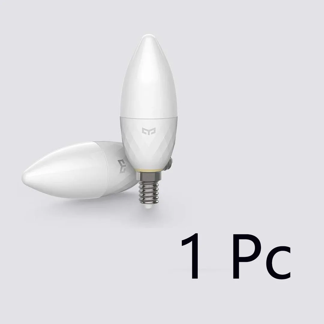 XIAOMI MIJIA Yee светильник, умный светильник, источник, набор, Bluetooth сетка, издание, умный светильник, лампа и светильник, Точечный светильник, работа с MI Home - Цвет: Candle lamp 1Pc