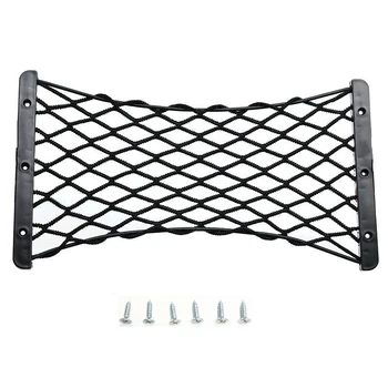 

Pocket Trunk Storage Mesh Side Elastic Fire Extinguisher Luggage 35*18.5cm Black Organizer Mounting Cargo Practical