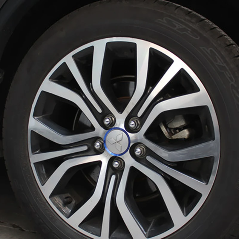  For Mitsubishi Outlander ASX Pajero Lancer Aluminum alloy Wheel hub decorative ring Center Hub Caps