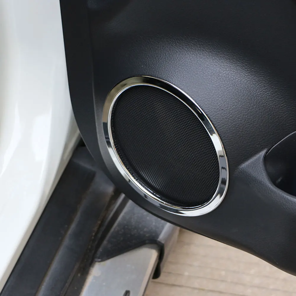 Carmilla хромированный дверной динамик кольцо Крышка динамик декоративная отделка наклейка для Nissan Xtrail X-Trail Rogue T32