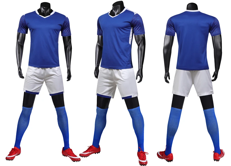 Soccer Jerseys Set Men Boy Survetement Football Uniforms Kit Blank Adult Soccer Jerseys Suit Print Soccer Training Uniforms