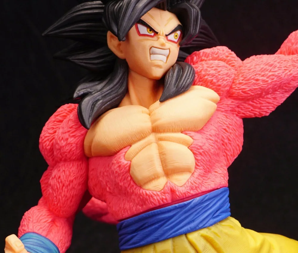 Аниме Dragon Ball Z Сон Гоку Супер Saiyan 4 боевой формы красные волосы фигурка DBZ ChocolatePVC Коллекция Модель 20 см