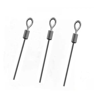 

200pcs/Lot Long Pole Fishing Rolling Swivel 5# Fishing Swivels Connector Tackle Accessory