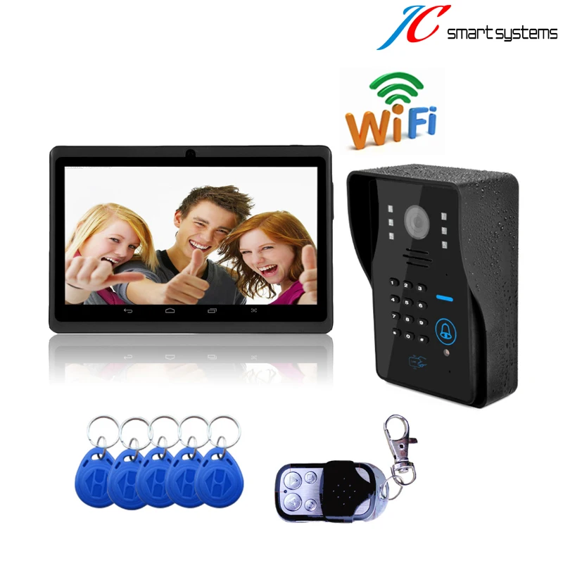 HD Wifi Wireless Video Door Phone Doorbell Support 3G 4G IOS Android for iPad Smart Phone Tablet Control Wireless Intercom