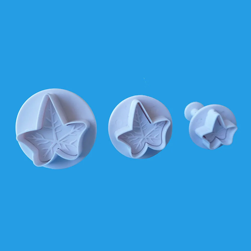 

3Pcs/Set Maple leaves Spring Cookie Cutter biscuit mold DIY Stamper Fondant Baking Modeling Cake Decorating Tools