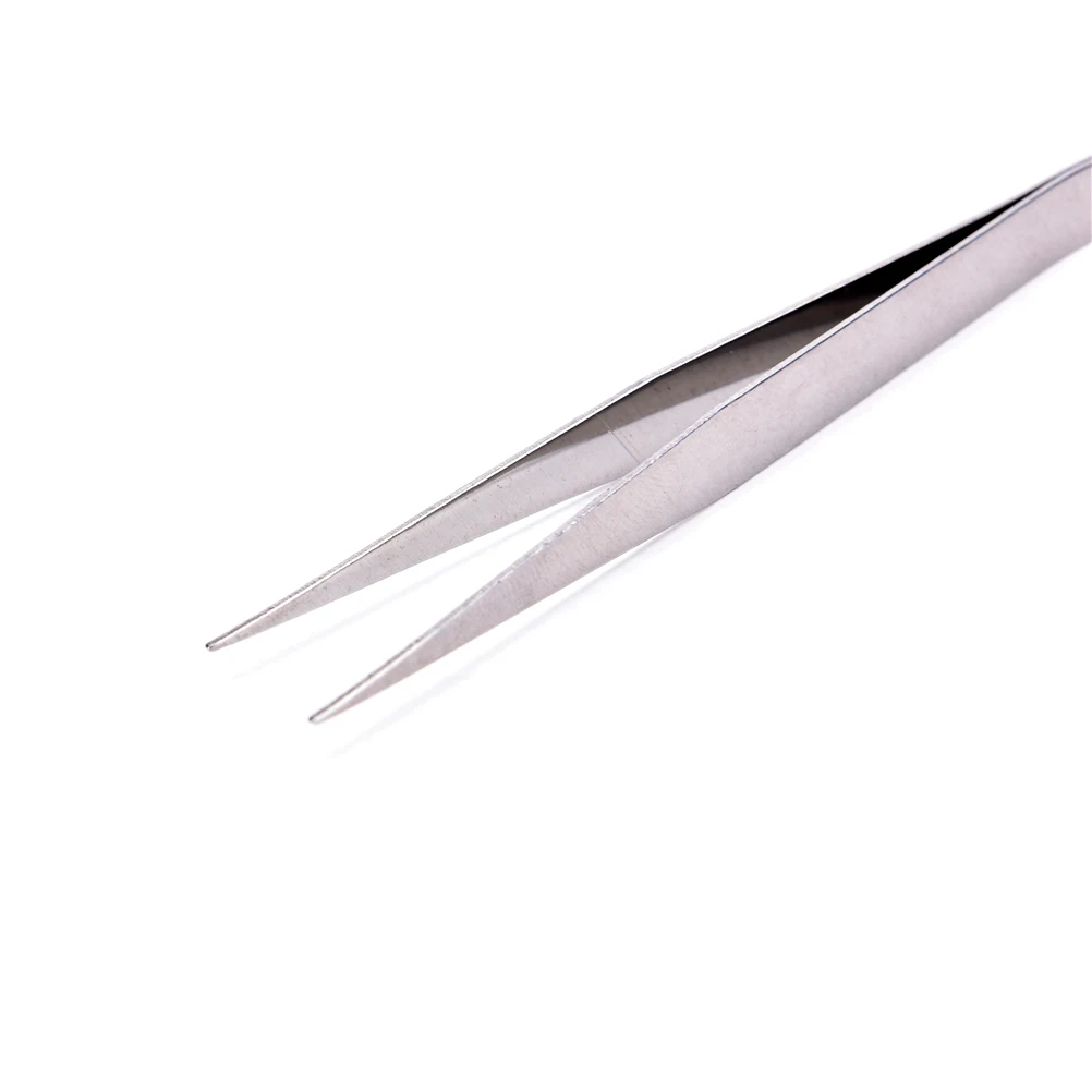 KuZHEN 2 шт. прямой и Изогнутый пинцет для наращивания ресниц ногтей кусачки