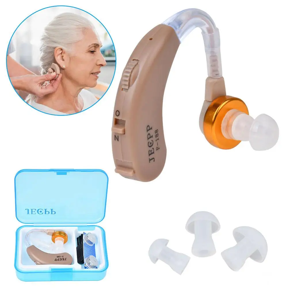 

JECPP F-188 BTE Ear Hearing Aid Adjustable Sound Amplifier Kit for the Elderly
