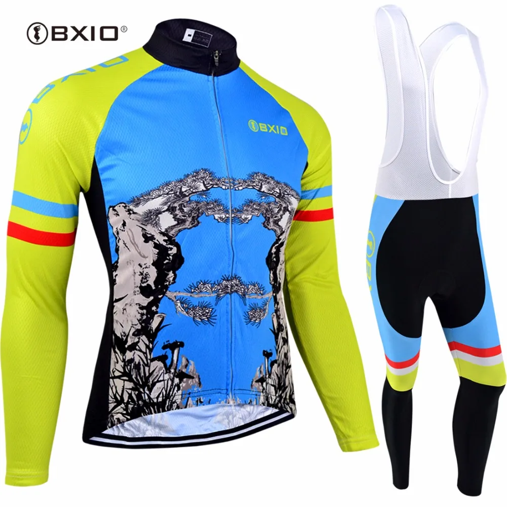 BXIO Invierno Ropa Ciclismo Winter Cycling Jersey Thermal Fleece Long