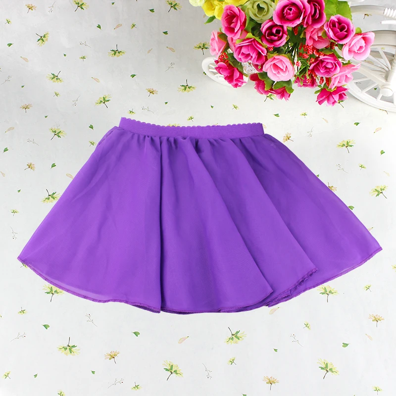 New Arrival Pink 6 Colors Elastic Waistband Pull On Chiffon Baby Girls