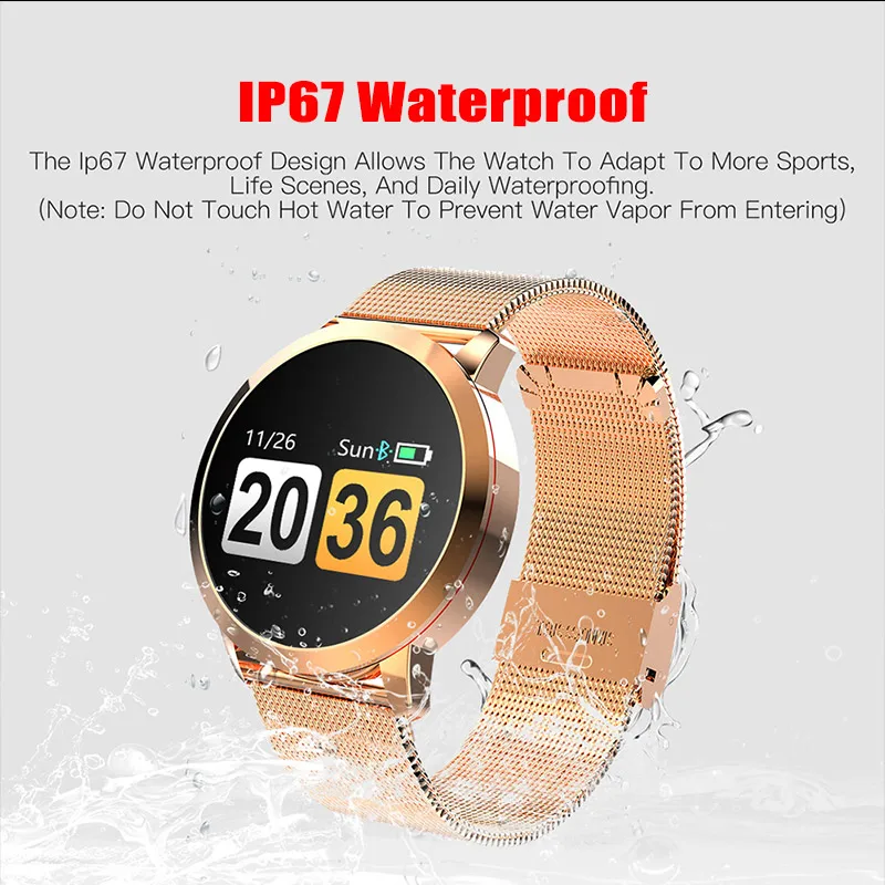 

SmartWatch OLED Color Screen Fashion Electronics Men Women Waterproof Sport Tracker Fitness Bracelet Smart Watch Wearable Device