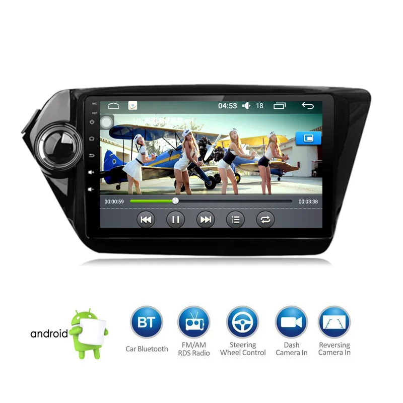 2G+32G 2 Din Car dvd gps Android 8.0 9 inch For Kia Rio K2 2012 2013 2015 2016 Car Radio Navigation player multimedia stereo RDS