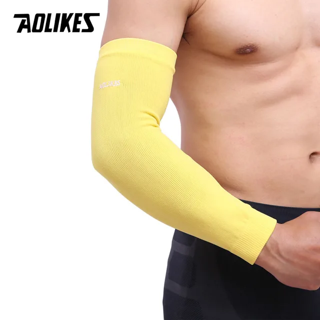 2019 1PCS Elastic Basketball Arm Sleeve Armband Soccer Elbow Protector Pain Band