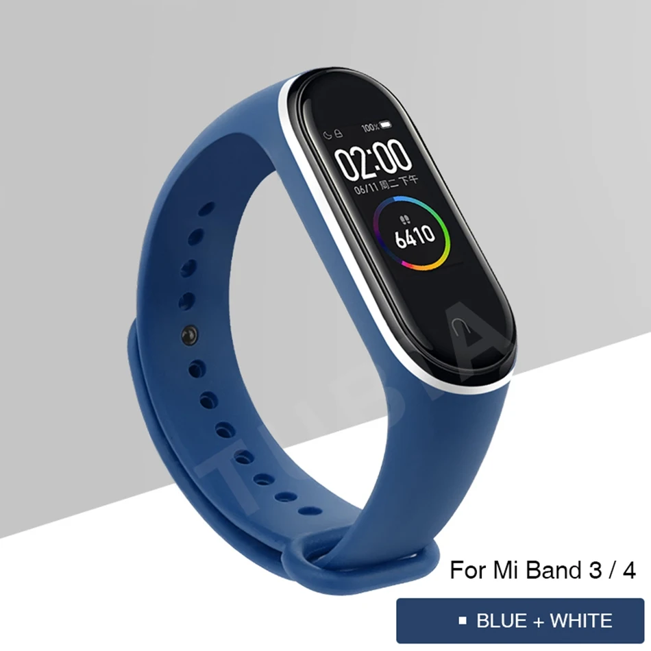 Mi Band 4 3 ремешок на запястье для Xiaomi Mi Band 3 4 Браслет Силиконовый Miband 3 4 NFC Correa аксессуары Smart Mi4 протектор