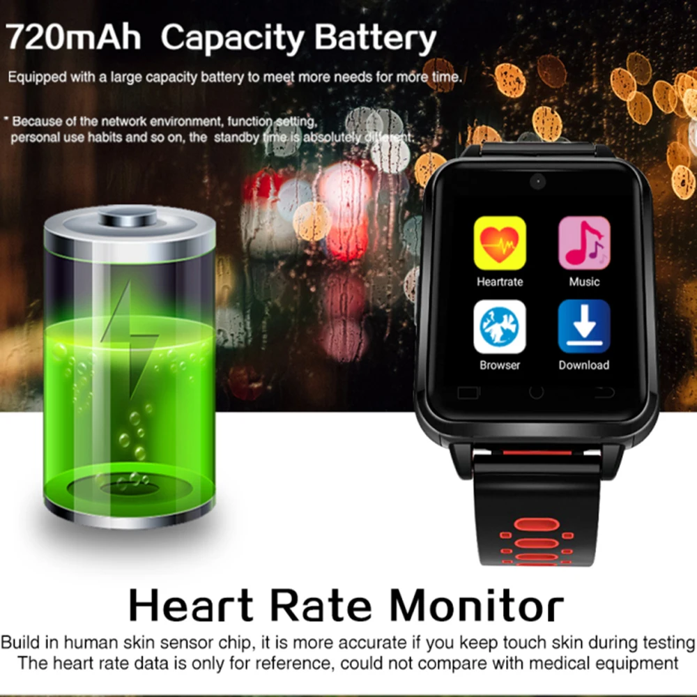 4G smart watch Men Kids MTK6737 Android 6.0 1GB/8GB relogio inteligente SmartWatch Q1 Pro 720mAH for iOS Android Samsung Xiaomi