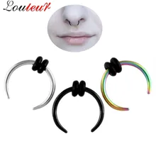 Louleur 10 мм кольца для пирсинга носа из нержавеющей стали Nariz для мужчин и женщин Настоящее кольцо для пирсинга носа Nez пирсинг ювелирные изделия