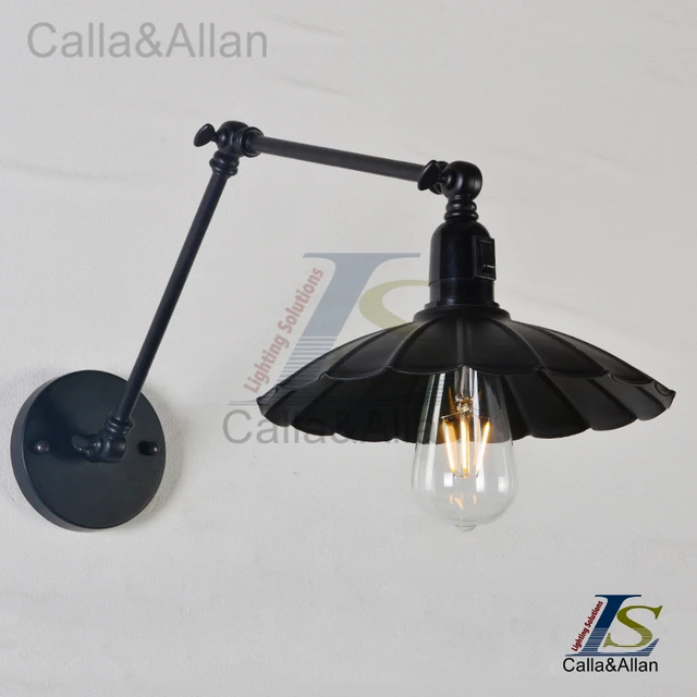 Swing Arm Wall Lamp Iron Shade Adjule Swing Arm Wall Lamp Iron Shade Adjule Umbrella Sconce