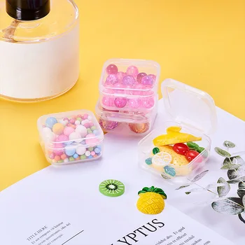 

18Pcs/set Transparent Plastic Packaging Storage Box With Lid Finishing Container Multifunction Square Jewelry Storage Case