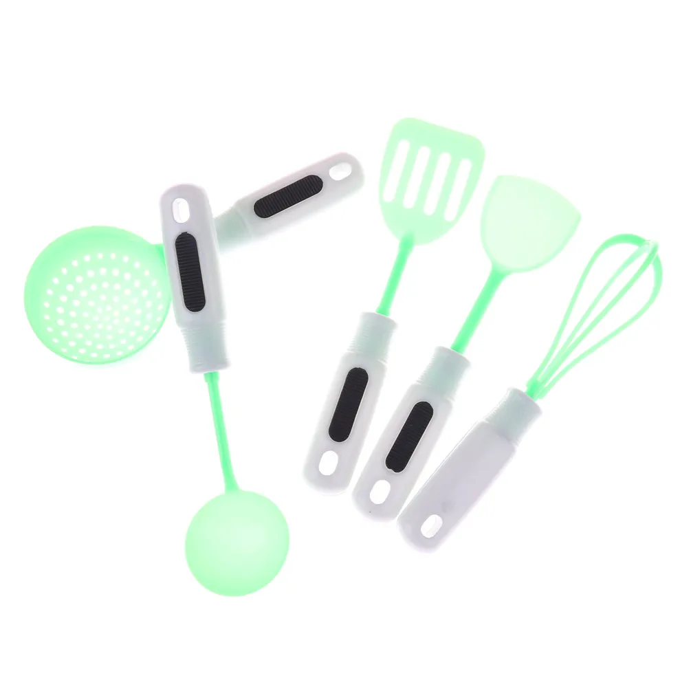 

5pcs doll House Kid's Utensils Cooking Pots Children Pans Food Dishes For Dolls Kitchen Toys