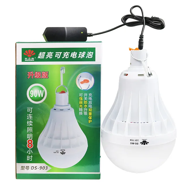 emergency lights home recharging bulbs night market lighting led