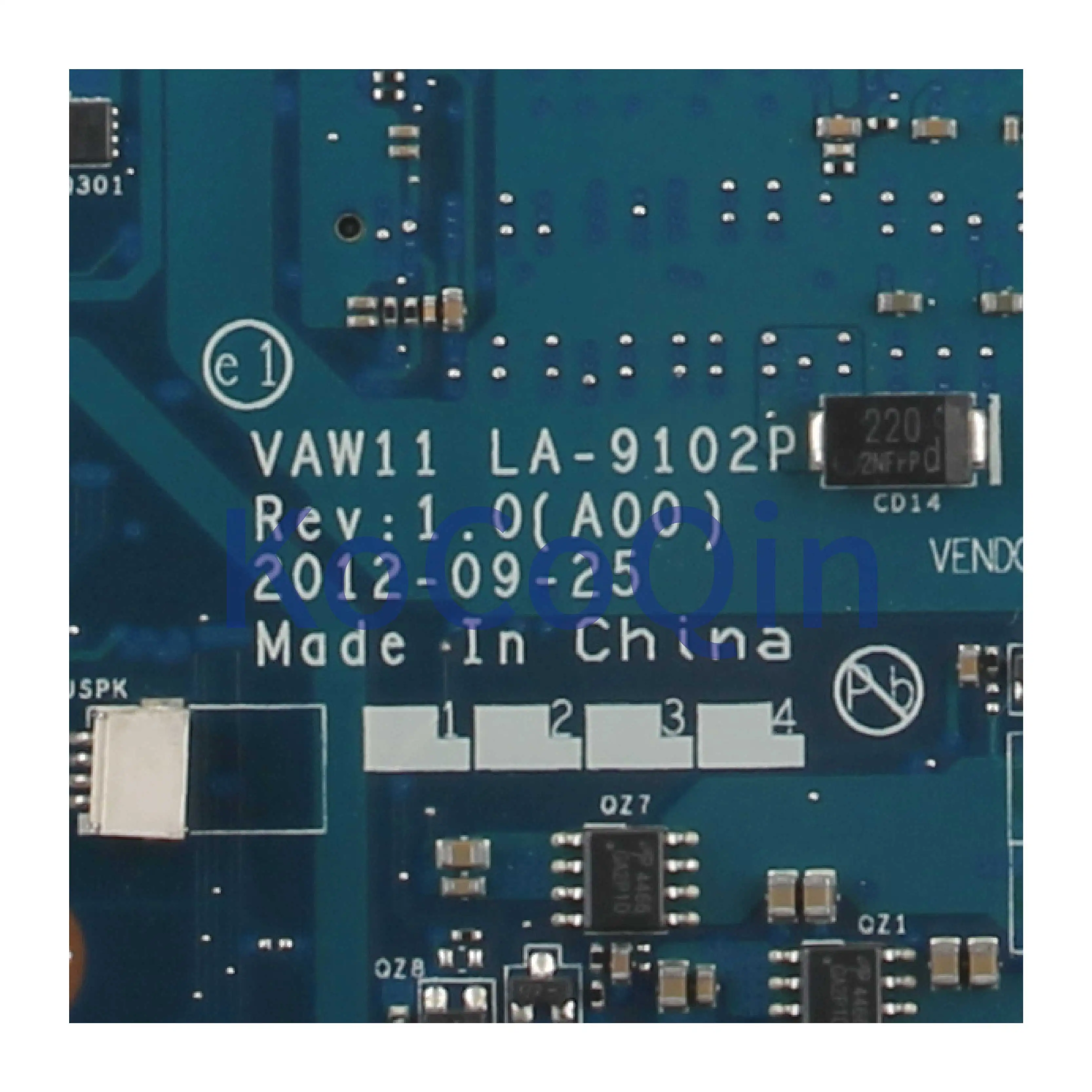 remarkable  KoCoQin Laptop motherboard For DELL Inspiron 17R 3721 5721 Mainboard CN-0WTY0Y 0WTY0Y LA-9102P CPU 