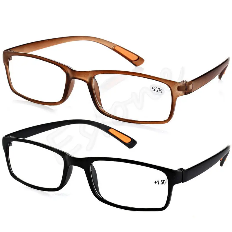 

Unisex Resin Framed Reading Glasses +1.00 1.50 2.00 2.50 3.00 3.50 4.00 Diopter