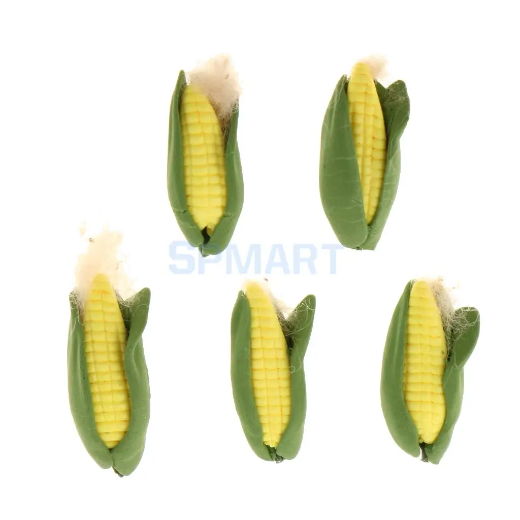 MagiDeal 5Pcs/Lot 1/12 Scale Dollhouse Miniature Watermelon Grape Vegetable Fruit Food for Dolls House Kitchen Garden Decor
