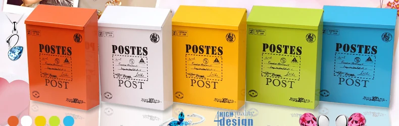 colorful small letter box vintage (10)